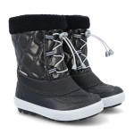 Черни детски ботушки, текстилна материя -  за есента и зимата N 100025102